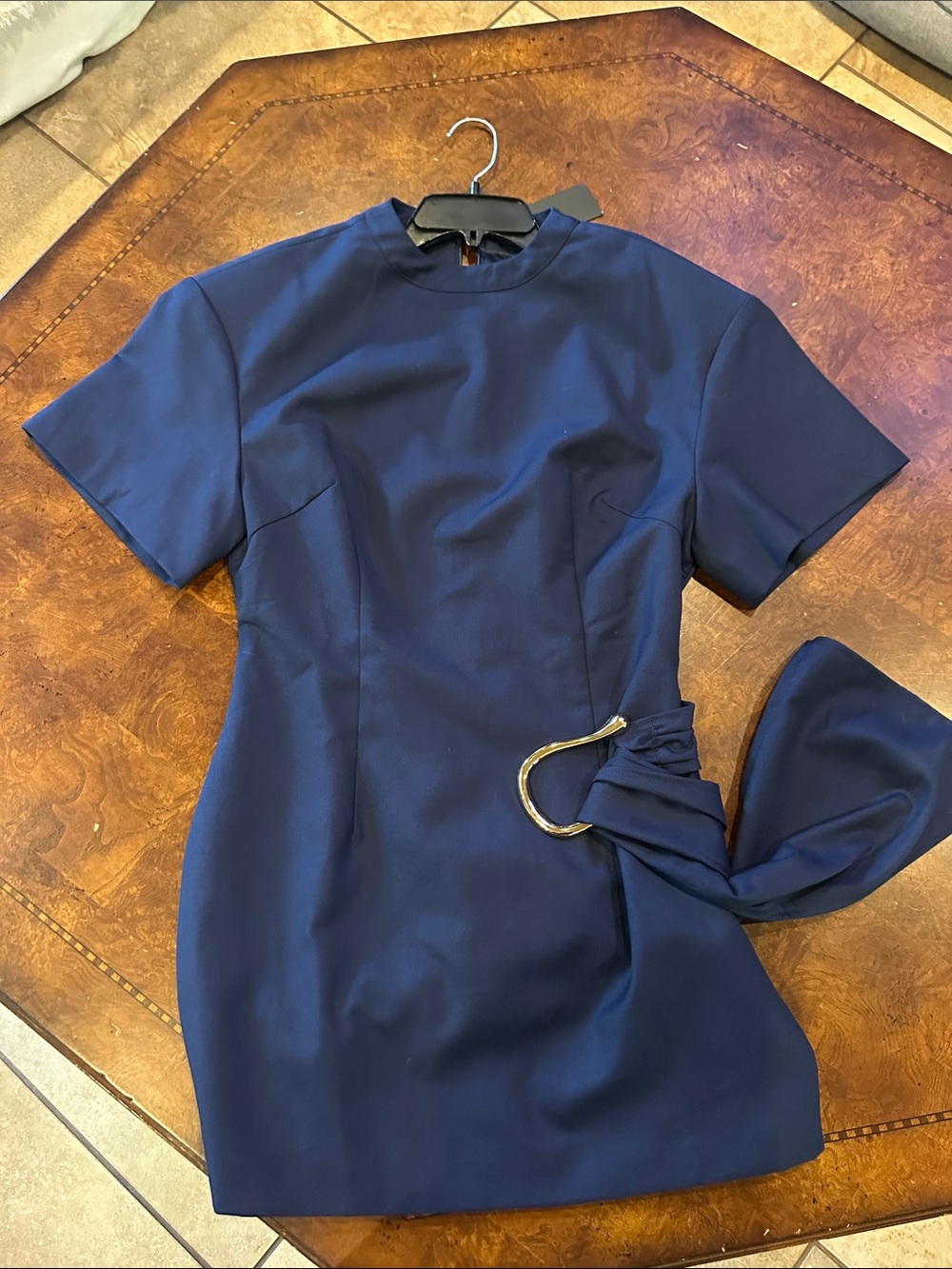 NWT Lioness Navy Martini Dress with Side Ring Detail